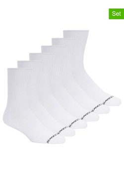 Skechers Skarpety sportowe (6 par) w kolorze biało-czarnym ze sklepu Limango Polska w kategorii Skarpetki męskie - zdjęcie 186292965
