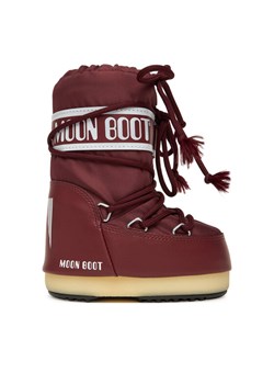 Śniegowce Moon Boot Mb Icon Nylon 80D1400440 S Bordowy ze sklepu eobuwie.pl w kategorii Buty zimowe dziecięce - zdjęcie 186294429