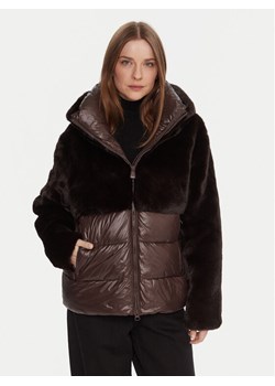 Blauer Futro 25WBLDC02178 Brązowy Regular Fit ze sklepu MODIVO w kategorii Futra damskie - zdjęcie 186294767