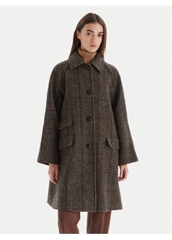 Weekend Max Mara Płaszcz wełniany Pitone 2525016112 Brązowy Regular Fit - id: 0000305585707 - marki Max Mara - 186294777 Weekend Max Mara Płaszcz wełniany Pitone 2525016112 Brązowy Regular Fit ze sklepu MODIVO w kategorii Płaszcze damskie - zdjęcie 186294777
