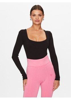 Guess Bluzka V3BP12 K8RT2 Czarny Regular Fit ze sklepu MODIVO w kategorii Bluzki damskie - zdjęcie 186294799