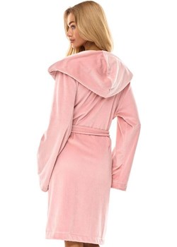 Długi szlafrok damski róż pudrowy 2510 Aura, Kolor róż pudrowy, Rozmiar M, L&amp;L ze sklepu Primodo w kategorii Szlafroki damskie - zdjęcie 186295628