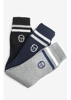 Sergio Tacchini 3-pack skarpetki męskie 1003, Kolor szaro-granatowo-czarny, Rozmiar 39-42, Sergio Tacchini ze sklepu Intymna w kategorii Skarpetki męskie - zdjęcie 186296286