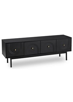 Czarna stylowa szafka RTV T7-Z65 ze sklepu Edinos.pl w kategorii Szafki RTV - zdjęcie 186296356