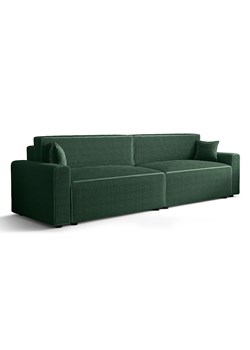 Ciemnozielona sofa z funkcją spania N5-A59 ze sklepu Edinos.pl w kategorii Sofy i kanapy - zdjęcie 186296379