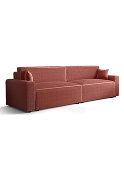 Łososiowa sofa rozkładana z pojemnikiem na pościel L0-L28 - id: 53107 - marki Elior - 186296385 Łososiowa sofa rozkładana z pojemnikiem na pościel L0-L28 ze sklepu Edinos.pl w kategorii Sofy i kanapy - zdjęcie 186296385