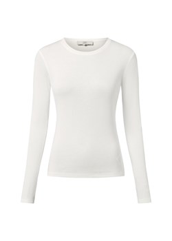 IPURI Damska koszulka z długim rękawem Kobiety Bawełna biały jednolity ze sklepu vangraaf w kategorii Bluzki damskie - zdjęcie 186299559