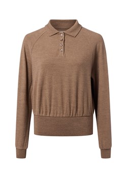 Opus Damski sweter z cienkiej dzianiny - Geigi Kobiety drobna dzianina taupe jednolity ze sklepu vangraaf w kategorii Swetry damskie - zdjęcie 186299567