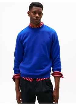 Tommy Hilfiger Bluza męska Mężczyźni Materiał dresowy błękit królewski jednolity ze sklepu vangraaf w kategorii Bluzy męskie - zdjęcie 186299569