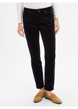 Franco Callegari Damskie spodnie sztruksowe Kobiety Bawełna czarny jednolity ze sklepu vangraaf w kategorii Spodnie damskie - zdjęcie 186299587