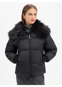 HUGO BLUE Damska kurtka pikowana - Fuji Kobiety czarny jednolity ze sklepu vangraaf w kategorii Kurtki damskie - zdjęcie 186299598