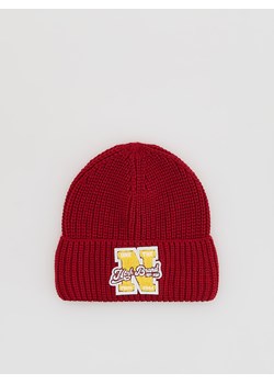 Reserved - Czapka z naszywką - czerwony ze sklepu Reserved w kategorii Czapki dziecięce - zdjęcie 186299837