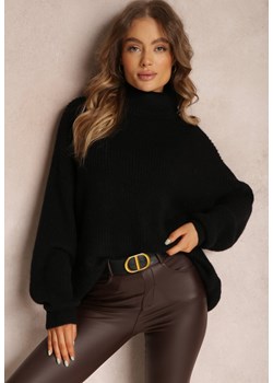 Czarny Golf Oversize Malia ze sklepu renee.pl w kategorii Swetry damskie - zdjęcie 186302369