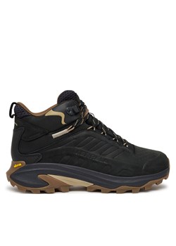 Merrell Trekkingi Moab Speed 2 Leather MID Waterproof J037777 Czarny ze sklepu MODIVO w kategorii Buty trekkingowe męskie - zdjęcie 186304397