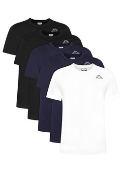 Kappa Komplet 5 t-shirtów Logo Myrto 322563W Kolorowy Regular Fit ze sklepu MODIVO w kategorii T-shirty męskie - zdjęcie 186304408
