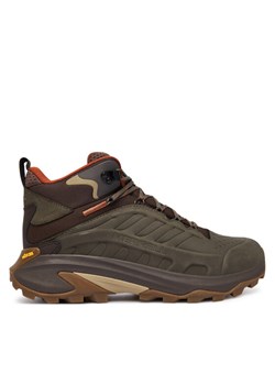 Merrell Trekkingi Moab Speed 2 Leather MID Waterproof J037781 Zielony ze sklepu MODIVO w kategorii Buty trekkingowe męskie - zdjęcie 186304426