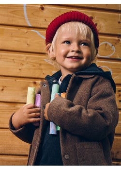 Reserved - Czapka z naszywką - czerwony ze sklepu Reserved w kategorii Czapki dziecięce - zdjęcie 186305437