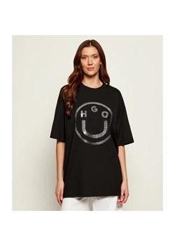 Hugo Blue T-shirt B_6 | Oversize fit ze sklepu Gomez Fashion Store w kategorii Bluzki damskie - zdjęcie 186306228