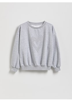 Reserved - Bluza z aplikacją - jasnoszary ze sklepu Reserved w kategorii Bluzy dziewczęce - zdjęcie 186316285