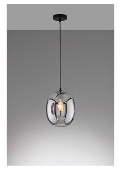 FISCHER &amp; HONSEL Lampa wisząca &quot;Nayla&quot; w kolorze szarym - Ø 21 cm ze sklepu Limango Polska w kategorii Oświetlenie - zdjęcie 186317467