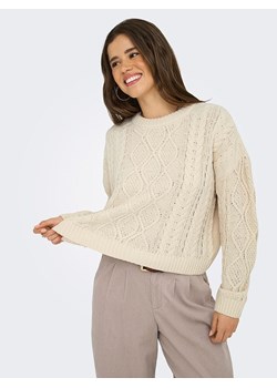 ONLY Sweter w kolorze beżowym ze sklepu Limango Polska w kategorii Swetry damskie - zdjęcie 186319156