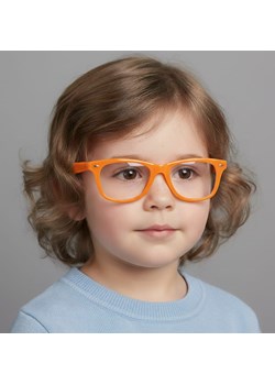 Okulary dziecięce zerówki prostokątne oprawki korekcyjne PK10D pomarańczowy ze sklepu Stylion w kategorii Akcesoria dziecięce - zdjęcie 186319769