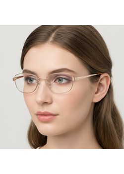 Oprawki korekcyjne zerówki okulary metalowe 796C złoty ze sklepu Stylion w kategorii Okulary przeciwsłoneczne męskie - zdjęcie 186319798