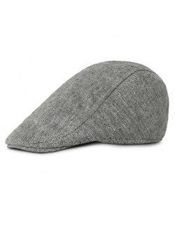 Jesienno-Zimowy Kaszkiet  z Dodatkiem Wełny - Pako Jeans - Popiel w Jodełkę CPAPJNSKASZKIET1341 ze sklepu JegoSzafa.pl w kategorii Kaszkiety męskie - zdjęcie 186319957