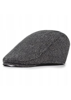 Kaszkiet Wełniany, Jesienno-Zimowy - Pako Jeans - Popiel, Jodełka CPAPJNSKASZKIET1501 ze sklepu JegoSzafa.pl w kategorii Kaszkiety męskie - zdjęcie 186319998