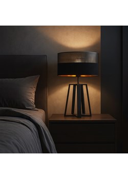 Duża lampa stołowa do salonu glamour czarna THOR GLAM ze sklepu Lysne w kategorii Lampy stołowe - zdjęcie 186320789