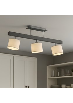 Nowoczesna 3-punktowa lampa sufitowa z drewna HOLLYWOOD z regulacją kąta padania światła ze sklepu Lysne w kategorii Lampy wiszące - zdjęcie 186320835