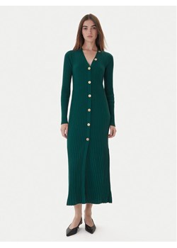 TWINSET Sukienka dzianinowa 252TT3400 Zielony Slim Fit ze sklepu MODIVO w kategorii Sukienki - zdjęcie 186323059