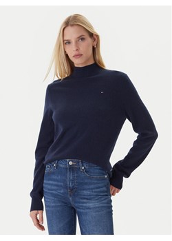 Tommy Hilfiger Sweter WW0WW47468 Granatowy Regular Fit ze sklepu MODIVO w kategorii Swetry damskie - zdjęcie 186323097