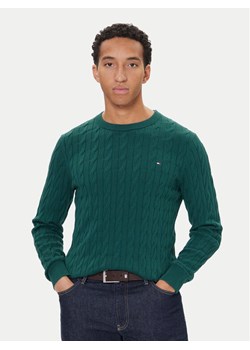 Tommy Hilfiger Sweter MW0MW33132 Zielony Regular Fit ze sklepu MODIVO w kategorii Swetry męskie - zdjęcie 186323115