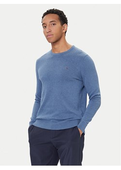 Tommy Hilfiger Sweter Essential Ssnl MW0MW39999 Niebieski Regular Fit ze sklepu MODIVO w kategorii Swetry męskie - zdjęcie 186323228
