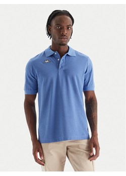 Kappa Polo Logo Sharas Mss 302B3D0 Niebieski Regular Fit ze sklepu MODIVO w kategorii T-shirty męskie - zdjęcie 186323229