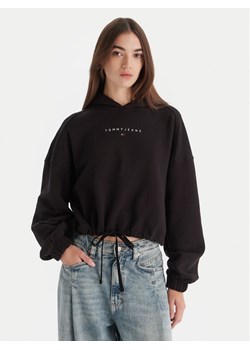 Tommy Jeans Bluza Bling Linear DW0DW21607 Czarny Regular Fit ze sklepu MODIVO w kategorii Bluzy damskie - zdjęcie 186323425