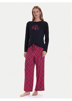 LAUREN RALPH LAUREN Piżama ILN72466F Czarny Regular Fit ze sklepu MODIVO w kategorii Piżamy damskie - zdjęcie 186323538