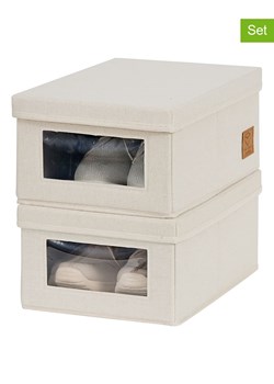 STORE IT Pudełka (2 szt.) &quot;Premium&quot; w kolorze kremowym - 34 x 15 x 23 cm ze sklepu Limango Polska w kategorii Pojemniki kuchenne - zdjęcie 186326279