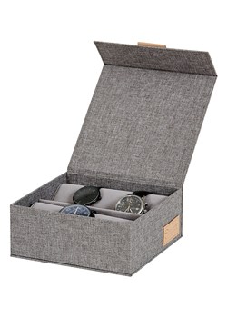 STORE IT Pudełko &quot;Premium&quot; w kolorze szarym na zegarki - 16,5 x 7 x 16,5 cm ze sklepu Limango Polska w kategorii Pojemniki kuchenne - zdjęcie 186326286