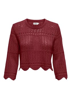 ONLY Sweter w kolorze bordowym ze sklepu Limango Polska w kategorii Swetry damskie - zdjęcie 186326536