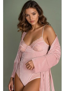 Body damskie Agimin LC 90615, Kolor róż pudrowy, Rozmiar S/M, LivCo Corsetti Fashion ze sklepu Intymna w kategorii Body damskie - zdjęcie 186327277