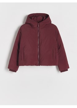 Reserved - Gładka kurtka z puchem - bordowy ze sklepu Reserved w kategorii Kurtki dziewczęce - zdjęcie 186329707