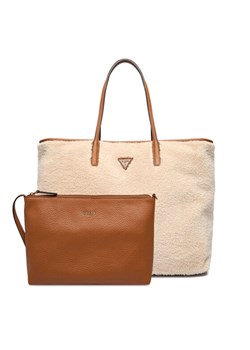 Guess Torebka Victoria HWWG95 14290 Écru ze sklepu MODIVO w kategorii Torby Shopper bag - zdjęcie 186332077