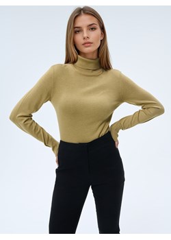 Mohito - Sweter z golfem - oliwkowy ze sklepu Mohito w kategorii Swetry damskie - zdjęcie 186332616