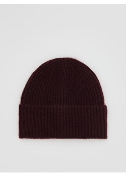 Reserved - Czapka beanie z domieszką wełny - mahoniowy - id: 738FF-93X - marki Reserved - 186333195 Reserved - Czapka beanie z domieszką wełny - mahoniowy ze sklepu Reserved w kategorii Czapki zimowe damskie - zdjęcie 186333195