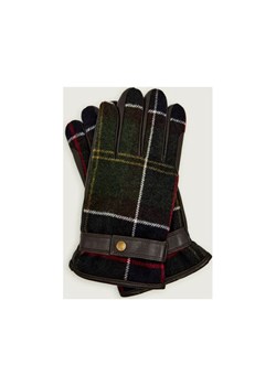 Barbour Skórzane rękawiczki Newbrough Tartan | z dodatkiem wełny ze sklepu Gomez Fashion Store w kategorii Rękawiczki męskie - zdjęcie 186333747