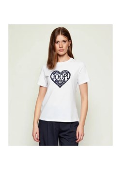 Joop! T-shirt Tita | Slim Fit - id: JO255W000022145 - marki Joop! - 186333877 Joop! T-shirt Tita | Slim Fit ze sklepu Gomez Fashion Store w kategorii Bluzki damskie - zdjęcie 186333877