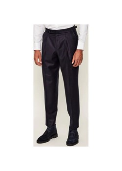 BOSS BLACK Wełniane spodnie C-Perino-PL-DTL-254 | Tapered fit ze sklepu Gomez Fashion Store w kategorii Spodnie męskie - zdjęcie 186334947