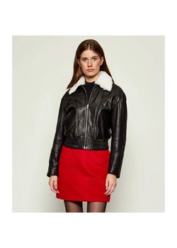 HUGO Skórzana kurtka bomber Limaos | Regular Fit ze sklepu Gomez Fashion Store w kategorii Kurtki damskie - zdjęcie 186334978